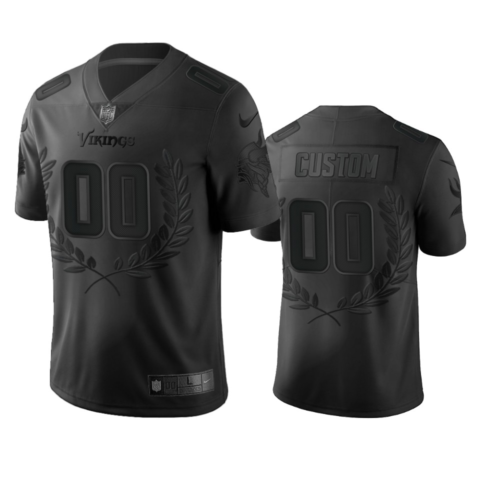 Wholesale Minnesota Vikings Custom Men Nike Black NFL MVP Limited Edition Jersey->customized nfl jersey->Custom Jersey